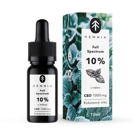 CBD KOKOSOVÝ OLEJ 10% FULL SPECTRUM 10 ml - MÁTA
