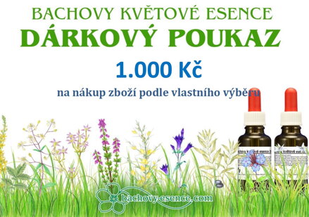 DÁRKOVÝ POUKAZ 1000 Kč na nákup libovolných produktů