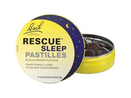 Pastilky noční RESCUE REMEDY NIGHT ČERNÝ RYBÍZ 50 g  - Bachovy esence