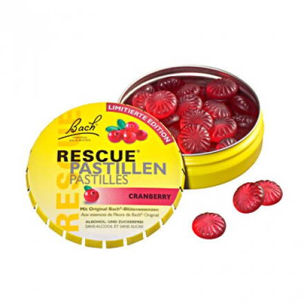 Pastilky RESCUE REMEDY BRUSINKY 50 g - Bachovy esence